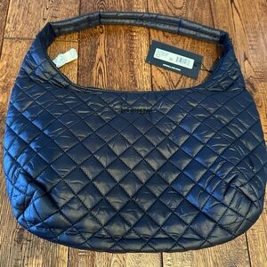 MZ Wallace Metro Black Shoulder Bag Medium